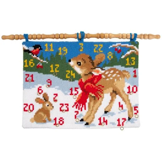 Vervaco - Wandbehang Adventskalender Bambi
