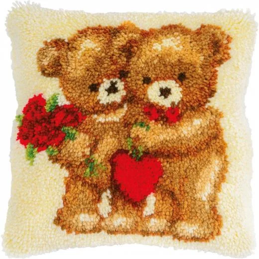 Vervaco - Knüpfkissen Love Bears