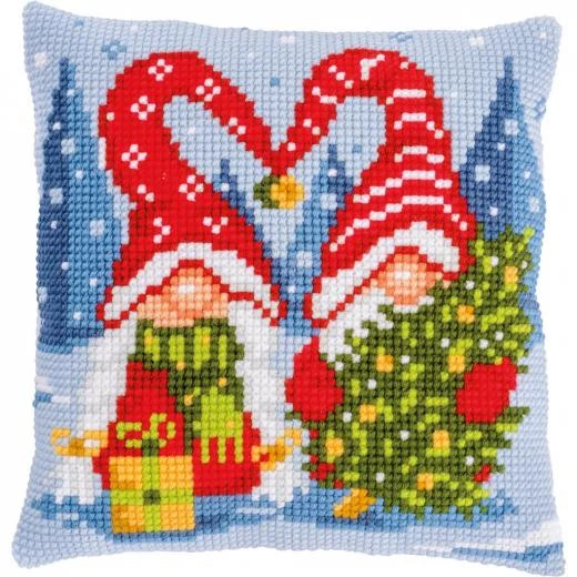 Vervaco - Kreuzstichkissen Weihnachtsgnome