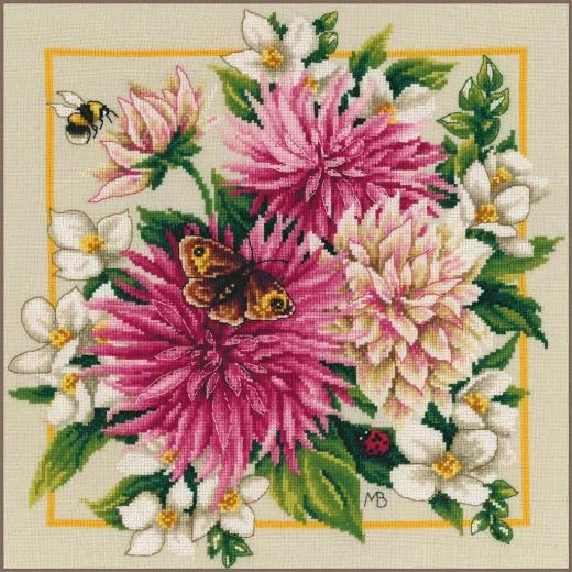 Lanarte - Pink silk dahlia