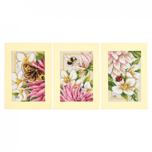 Lanarte - Pink silk dahlia 3er-Set - Marjolein Bastin