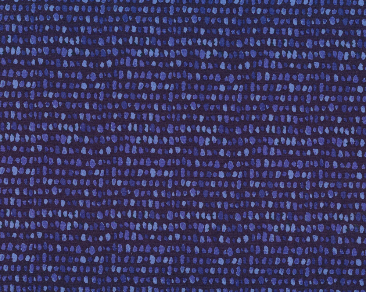 Popeline-Patchworkstoff AQUARELLE, Tupfen, blau, Katarina Roccella