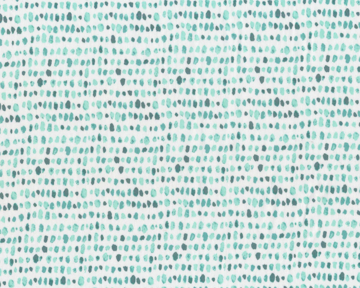 Popeline-Patchworkstoff AQUARELLE, Tupfen, mintgrün, Katarina Roccella