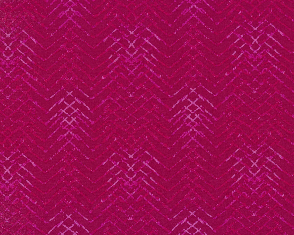 Popeline-Patchworkstoff AQUARELLE, Zacken, fuchsia, Katarina Roccella