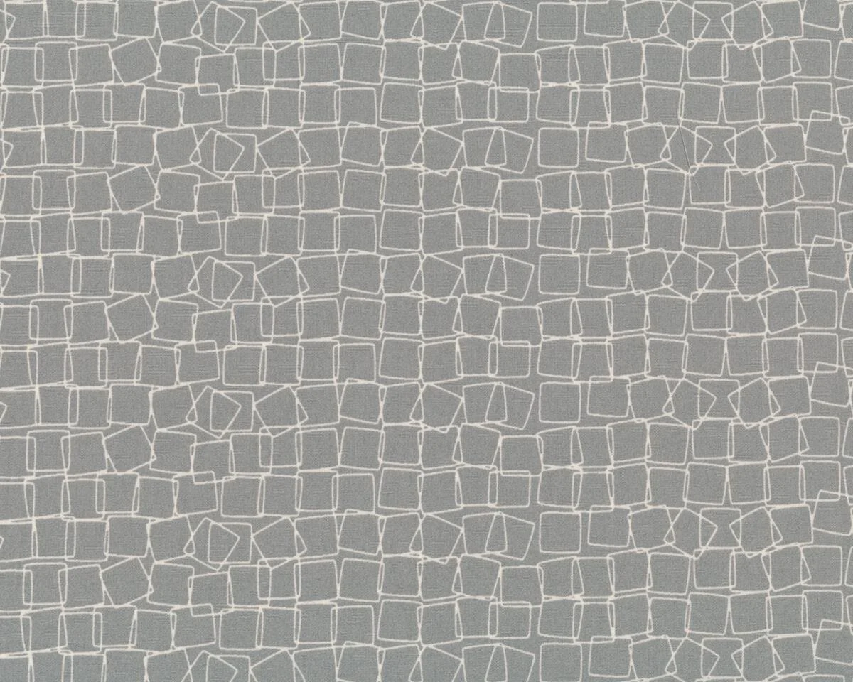 Popeline-Patchworkstoff MAKER, wildes Viereck, grau, Art Gallery