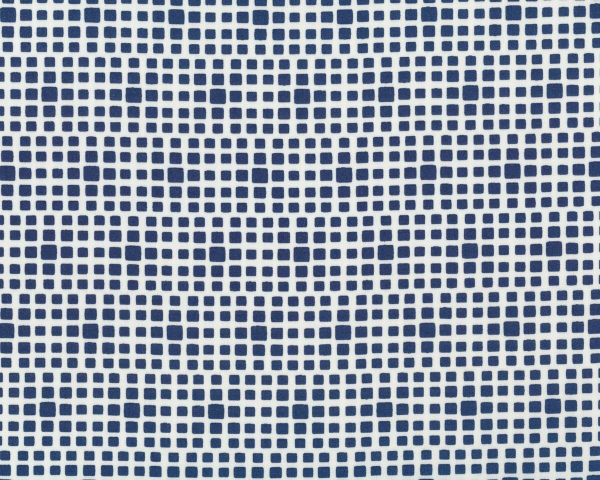 Popeline-Patchworkstoff SQUARED ELEMENTS, Quadrat-Optik, dunkelblau, Art Gallery