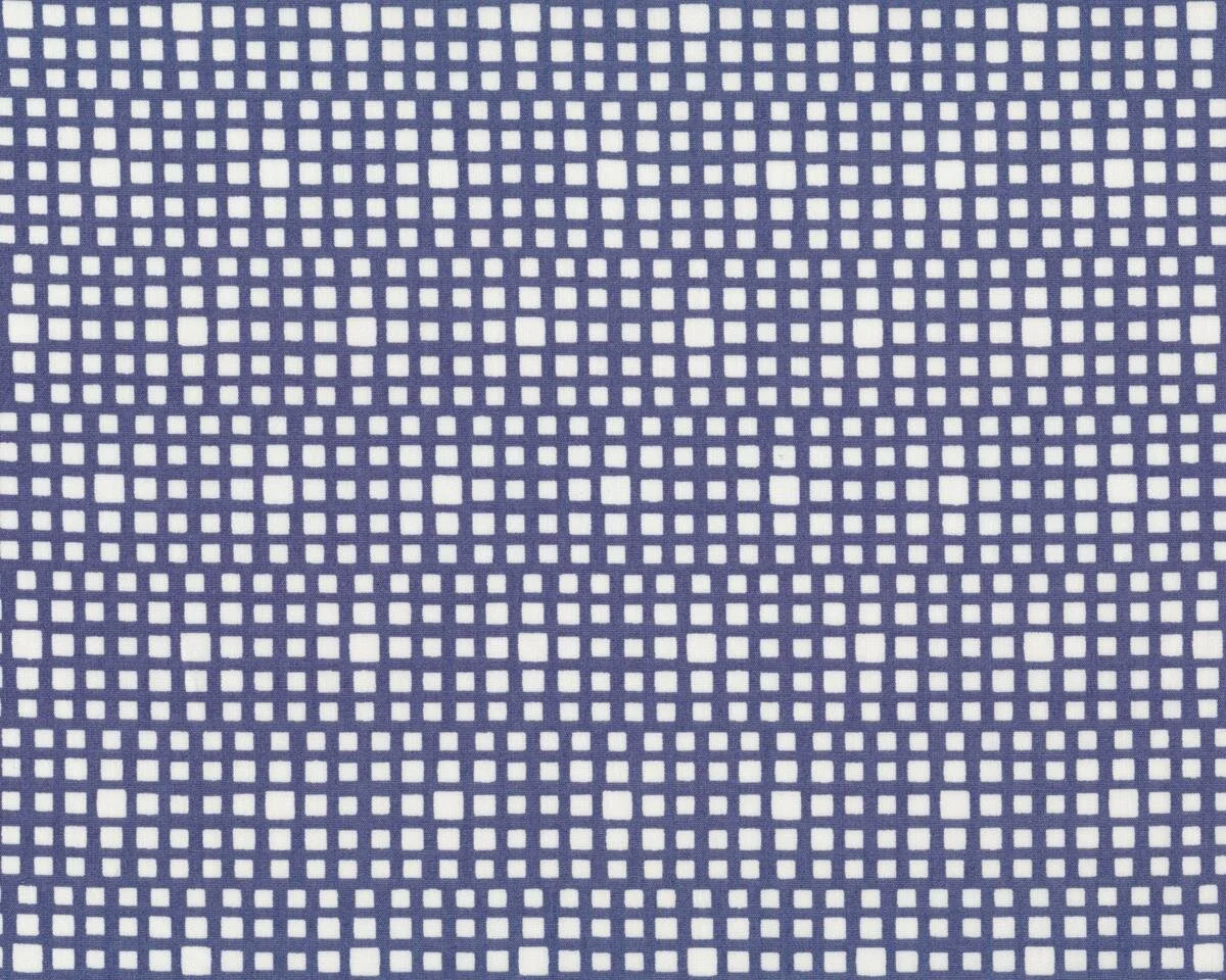 Popeline-Patchworkstoff SQUARED ELEMENTS, Quadrat-Optik, taubenblau, Art Gallery