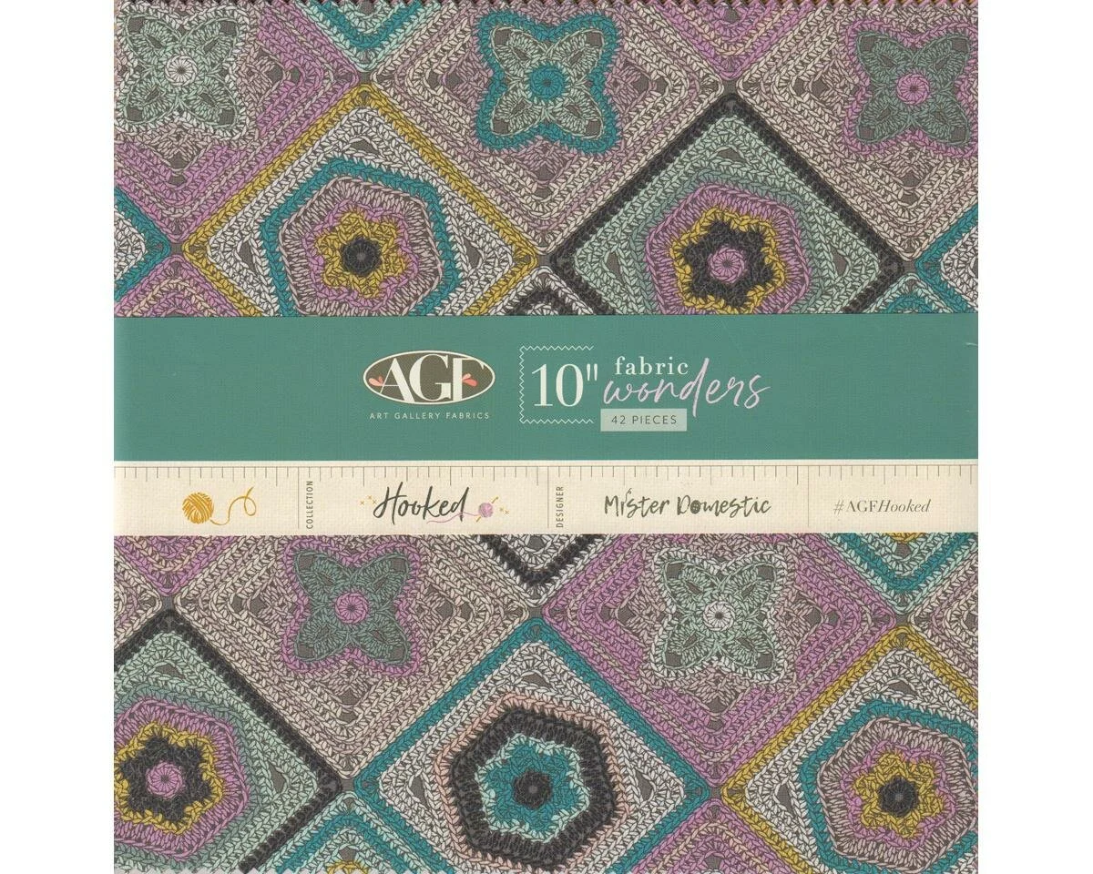 Precuts Layer Cake HOOKED, 42 Quadrate, Art Gallery