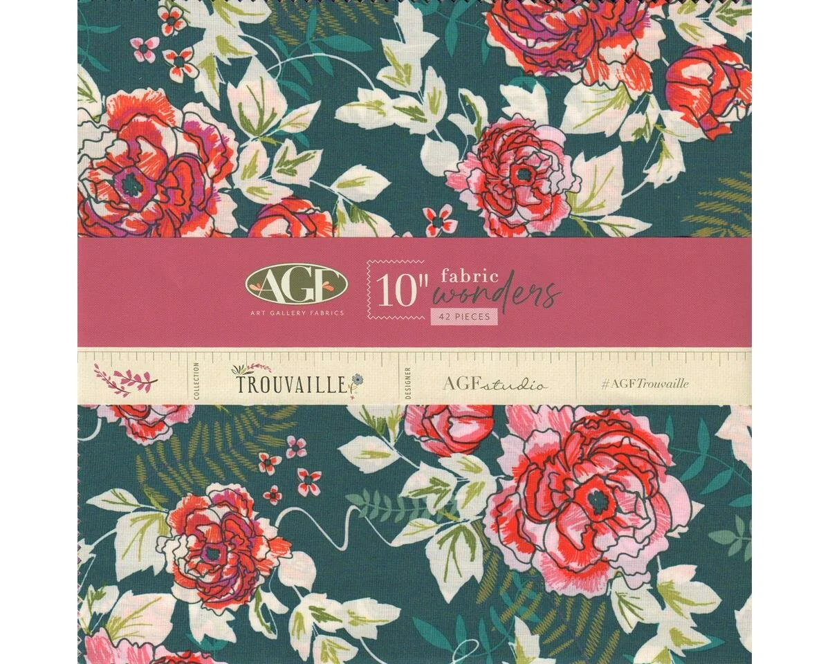 Precuts Layer Cake TROUVAILLE, 42 Quadrate, Art Gallery