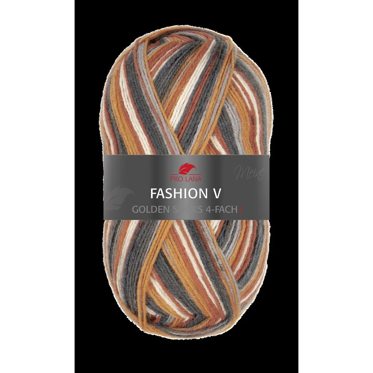 Pro Lana - Fashion V Golden Socks 4-fach