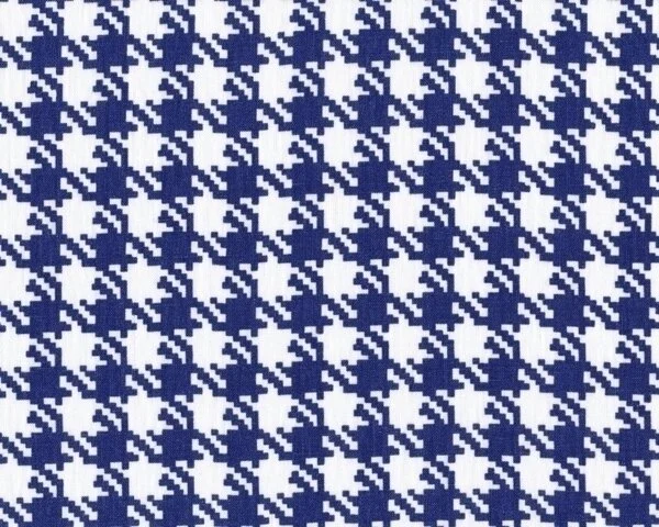 Reinleinen LÖNNEBERGA, Hahnentritt, blau, Toptex