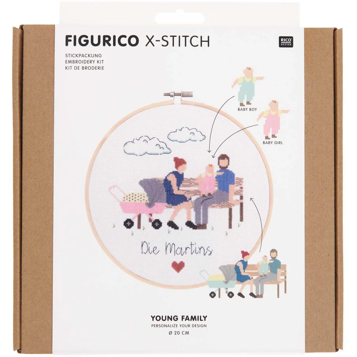 Rico - Stickpackung Young Family