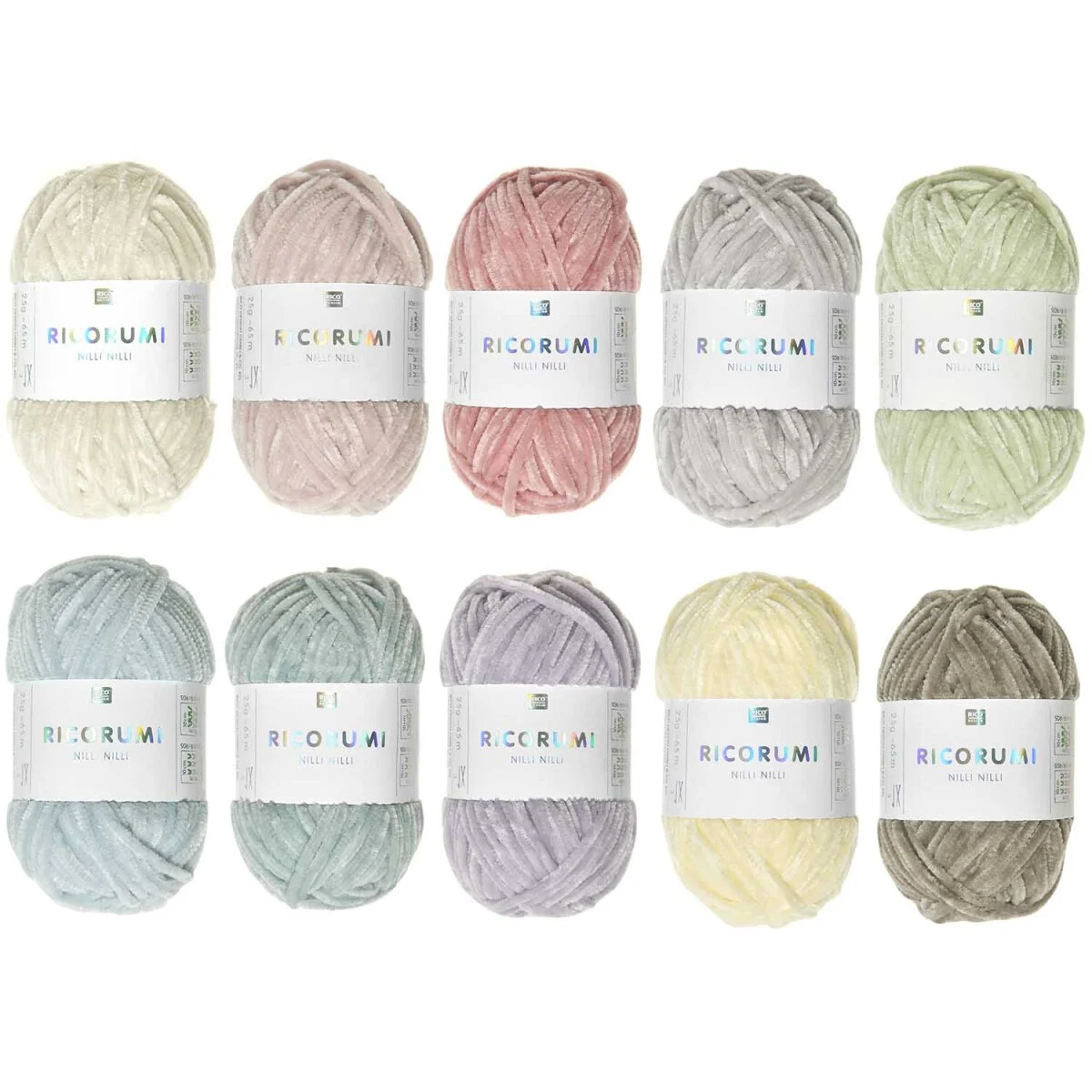 Ricorumi Set 10er "Nilli Nilli pastel"