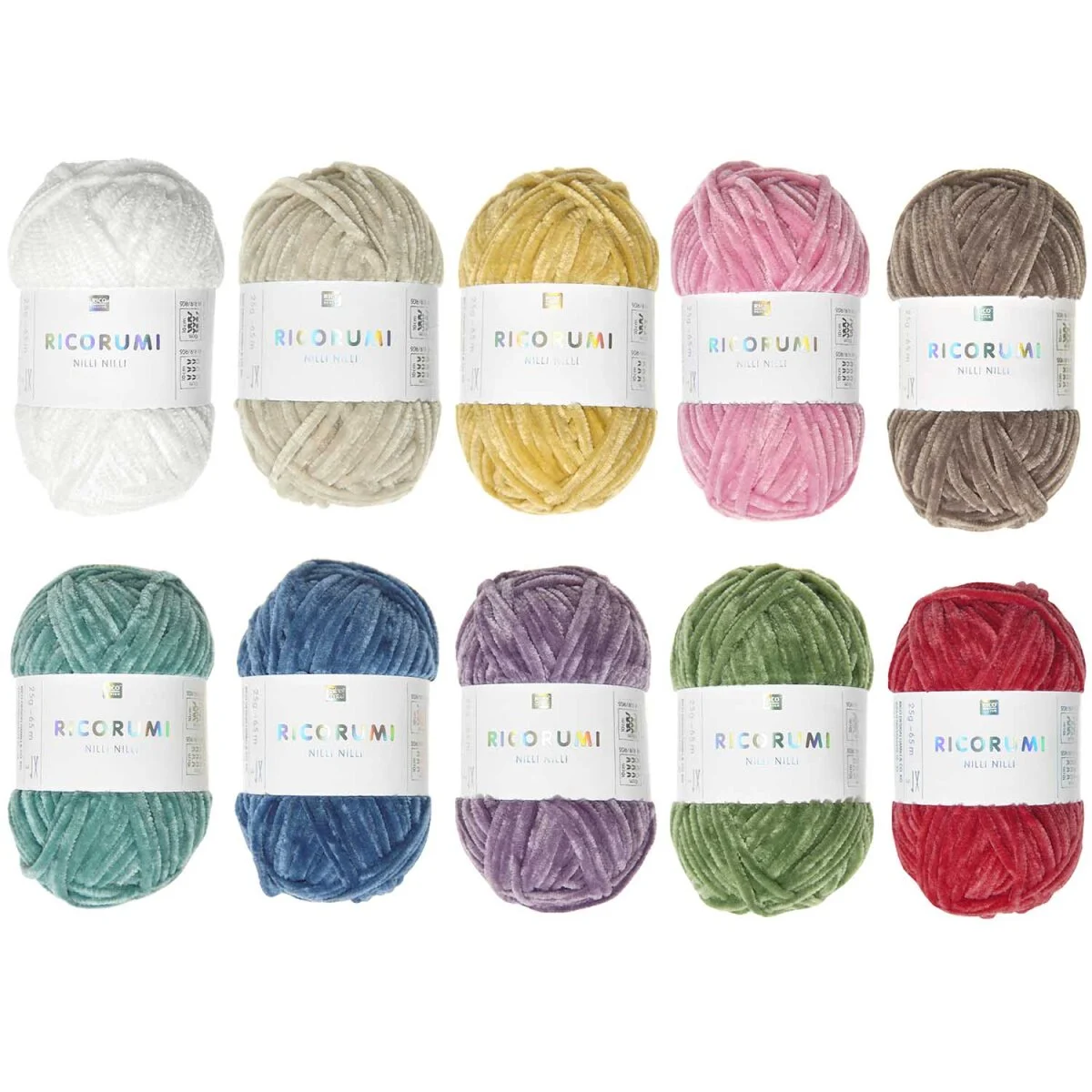 Ricorumi Set 10er "Nilli Nilli rainbow"