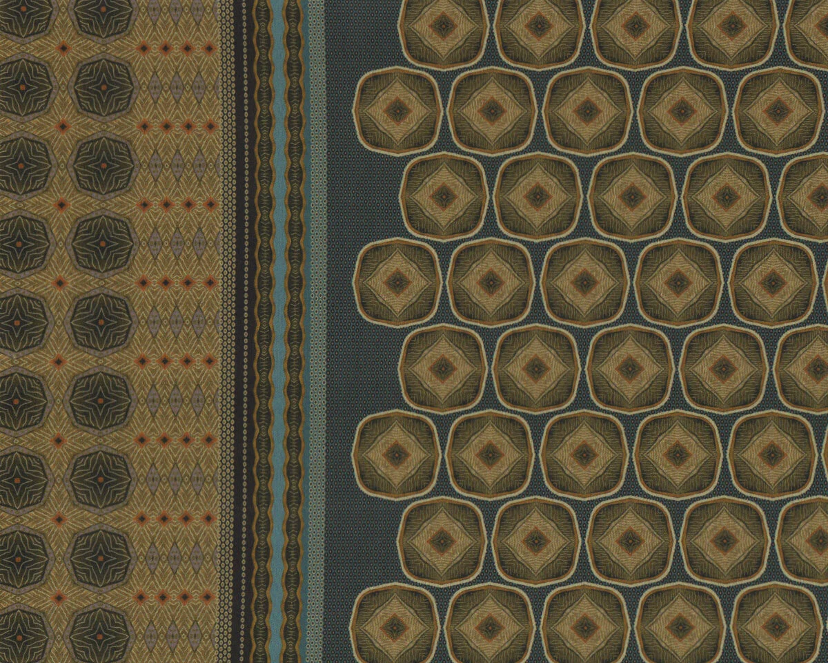 Scuba-Print GATSBY, Ornamentmuster-Bordüre, limette, Toptex