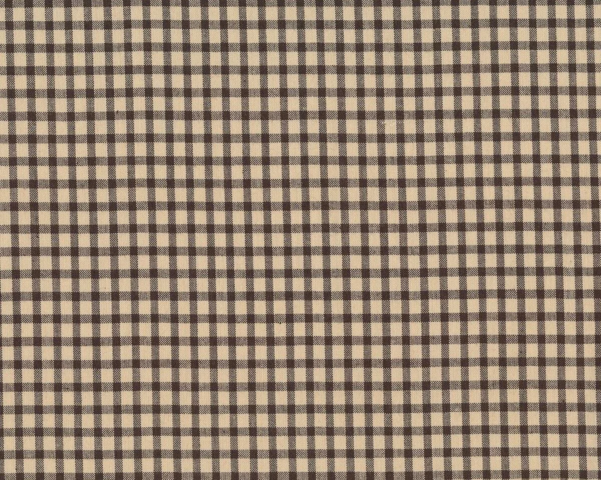 Seidig weicher Patchwork-Webstoff PETITE WOVENS, kleines Karo, dunkelbraun, Moda Fabrics