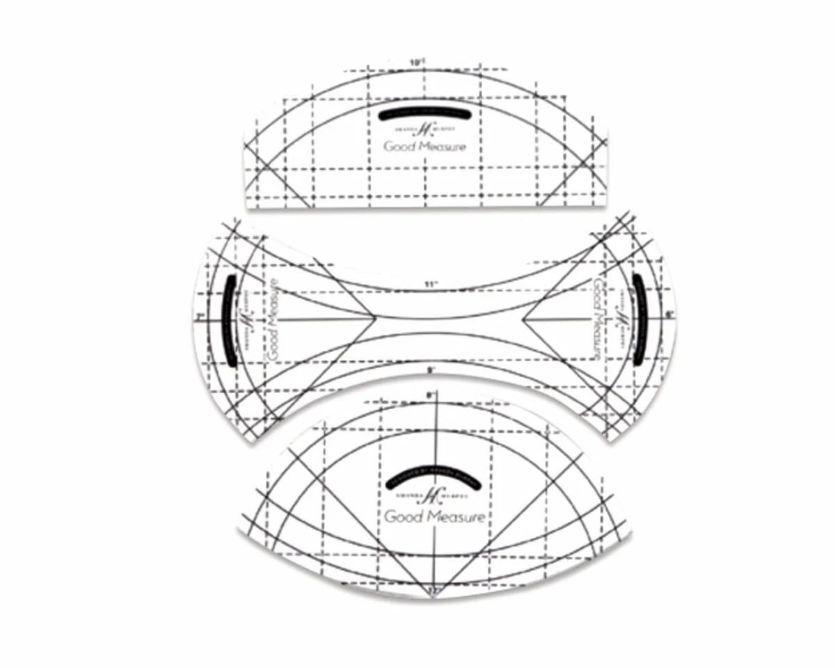 Set Quiltlineale EVERY CURVE für Ruler Work, Amanda Murphy