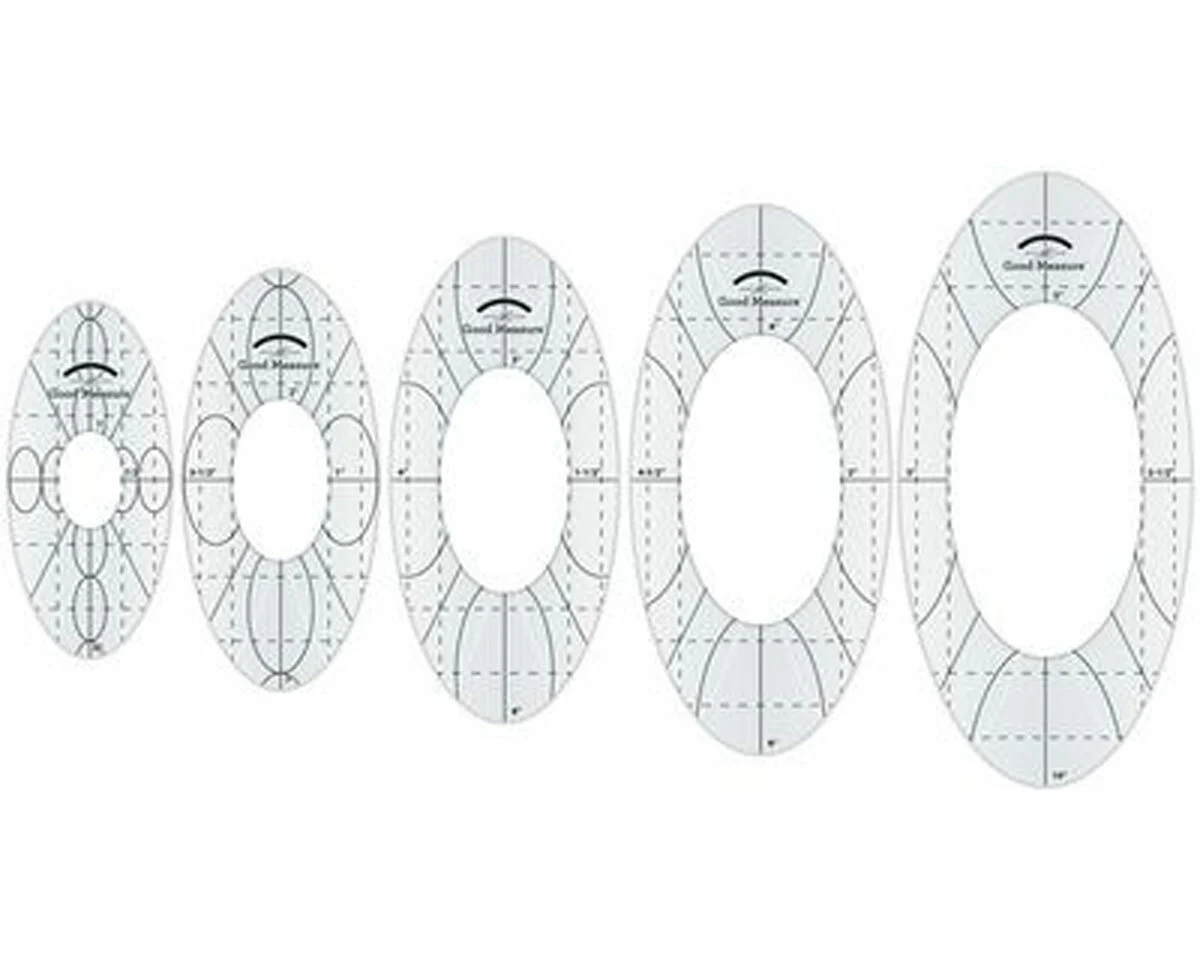 Set Quiltlineale EVERY OVAL für Ruler Work, Amanda Murphy