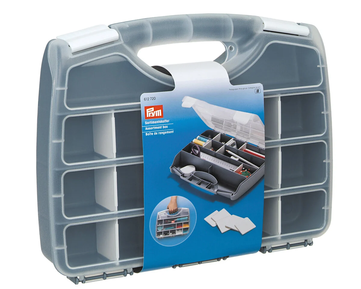 Sortierbox SORTIMENTSKOFFER mit flexiblen Fächern, Prym