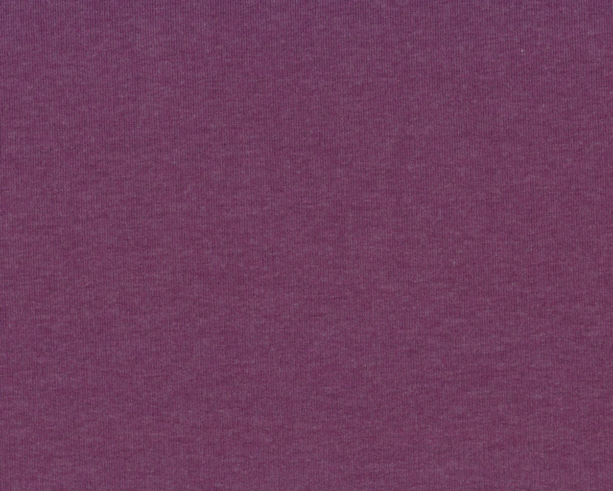 Sweatstoff French Terry MAIKE MELANGE, aubergine