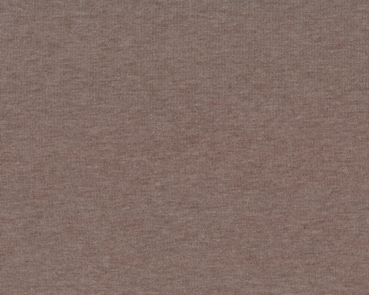 Sweatstoff French Terry MAIKE MELANGE, schlammbraun