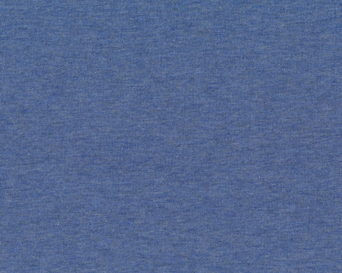 Sweatstoff French Terry MAIKE MELANGE, taubenblau