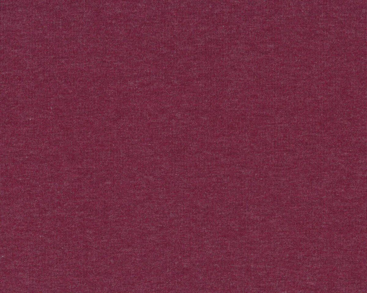 Sweatstoff French Terry MAIKE MELANGE, weinrot