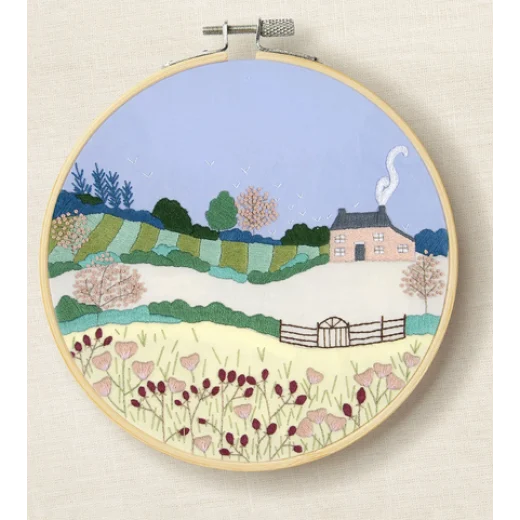 Frühlingslandschaft mit Stickring - DMC (Stickpackung)