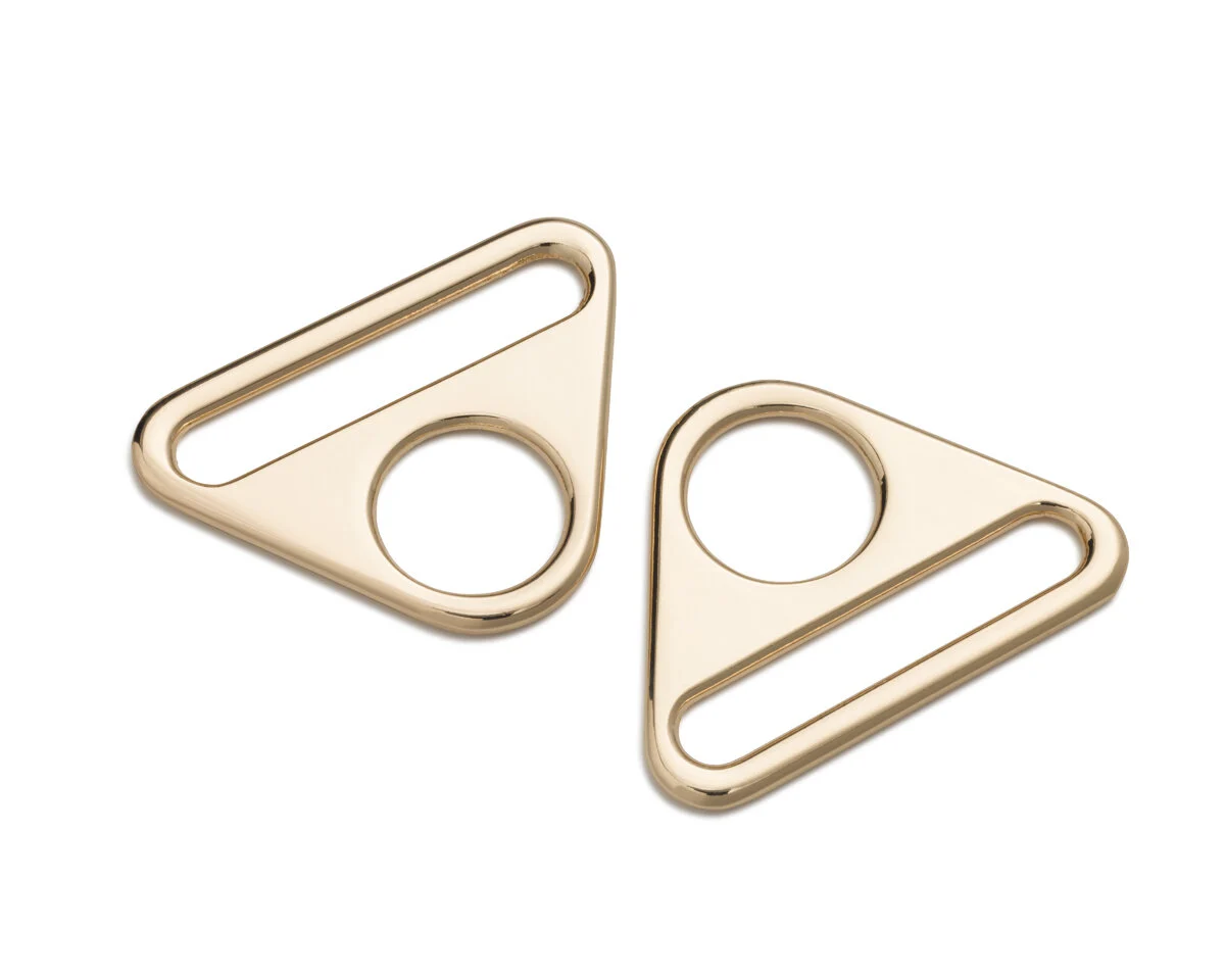 Triangle-Ringe mit Steg, gold, Prym