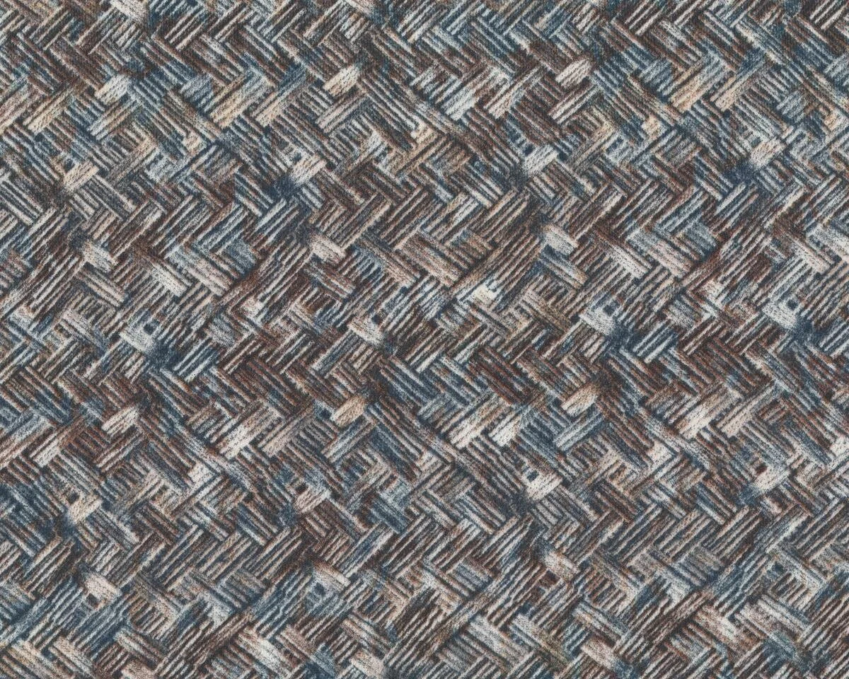 Viskose-Jersey AMANDA, Diagonal-Flechtmuster, braun-grau