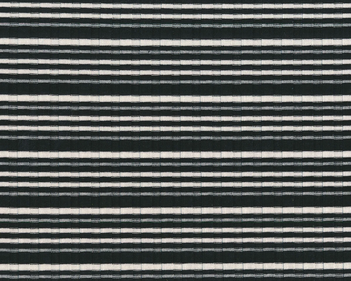 Viskose-Rippenjersey OSIRIDE, Streifen, schwarz