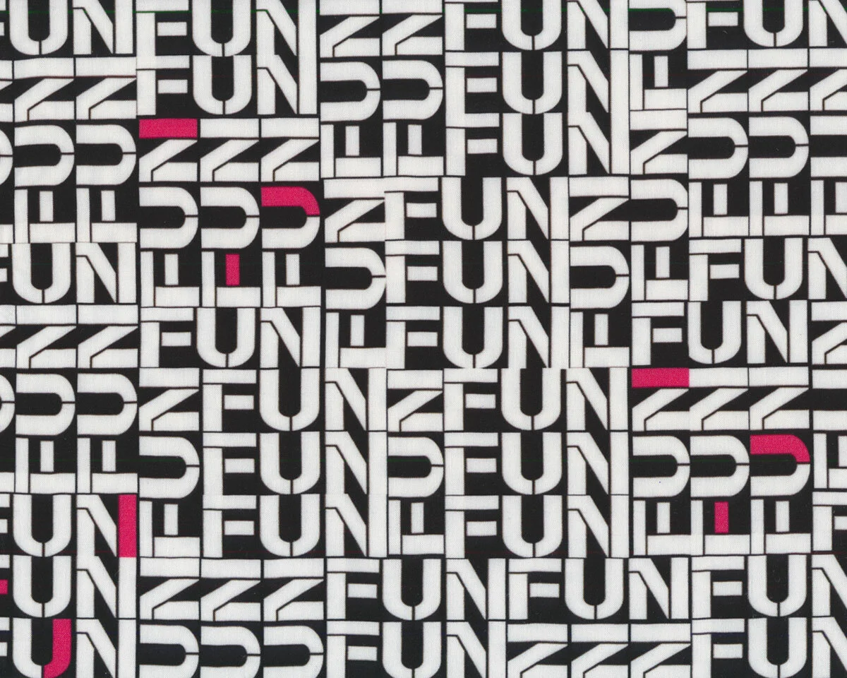 Viskosestoff MILLIE, Buchstaben Fun, Hilco