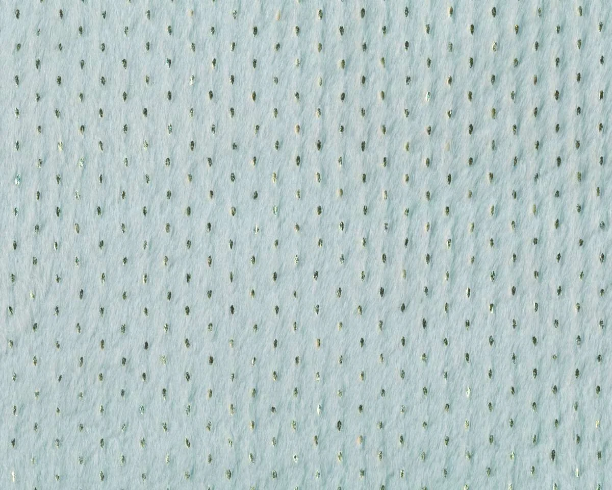 Webpelz FOIL, Metallic-Strichel, eisblau