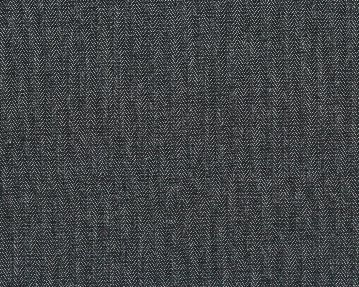 Webstoff mit Wolle FISCHGRAT, schwarz-weiß