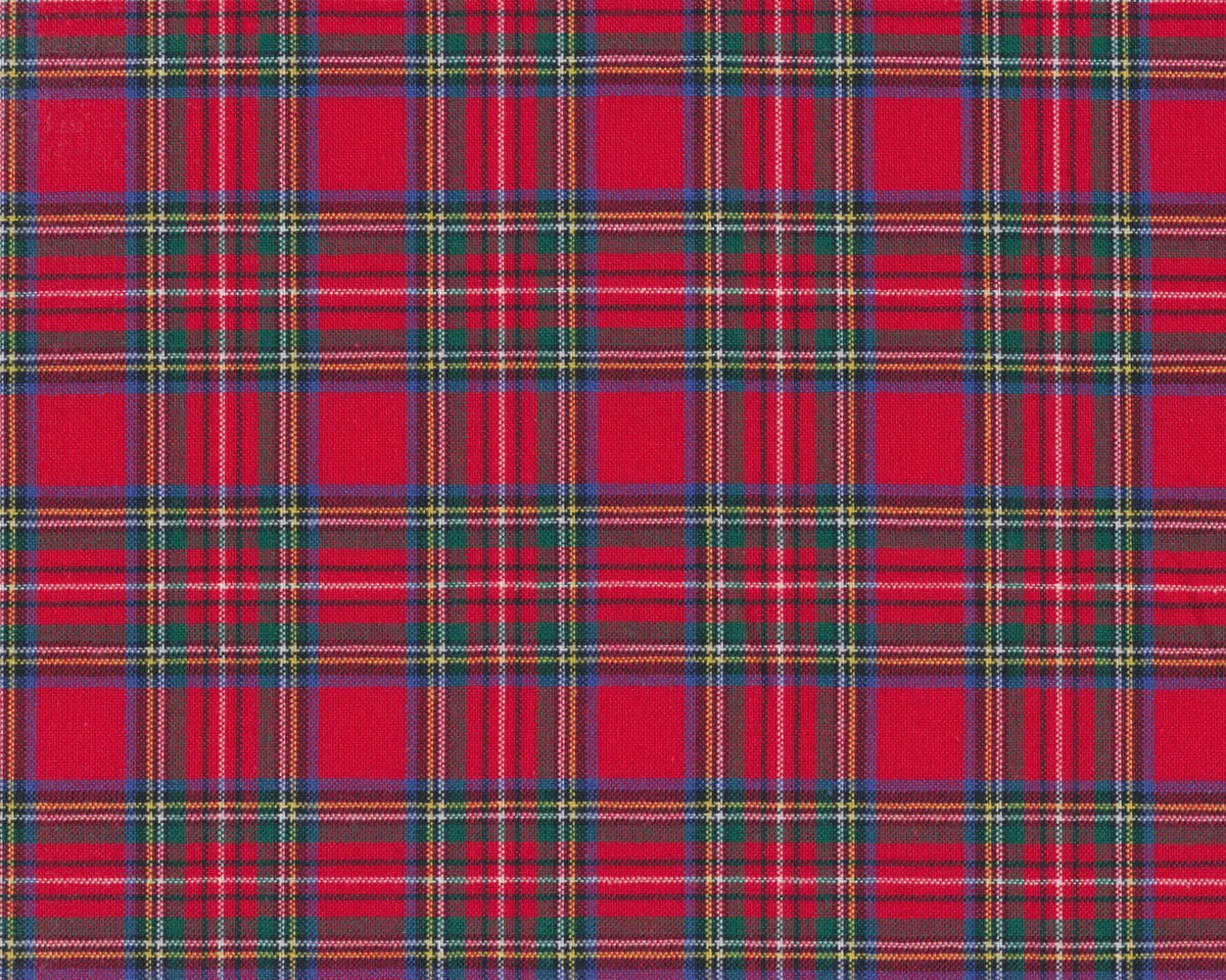 Westfalenstoff, Webstoff EDINBURGH, Schottenkaro, rot