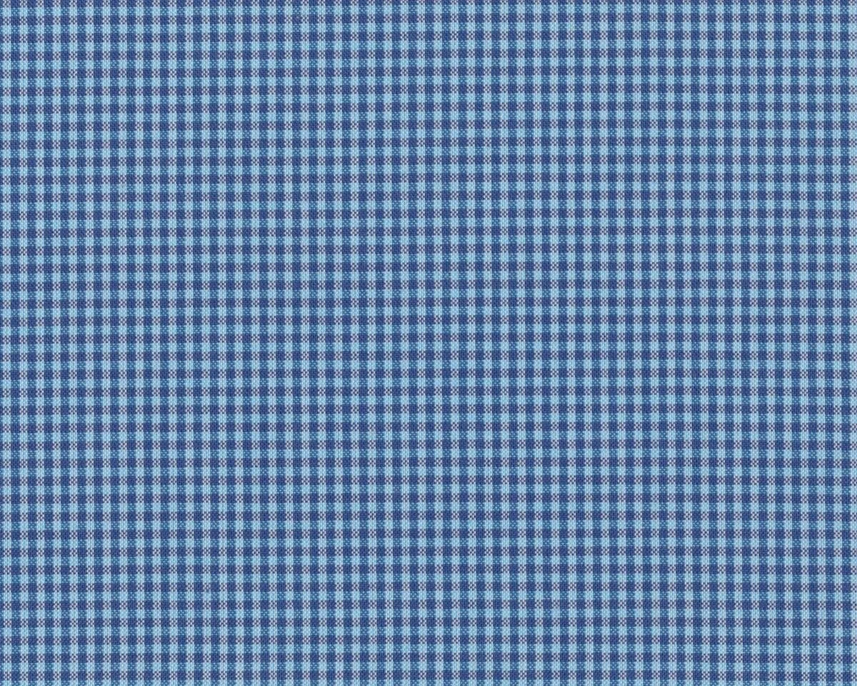 Westfalenstoff, Webstoff SYLT, Vichykaro, gedecktes blau-hellblau