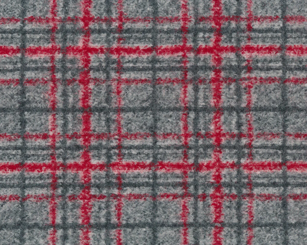 Wolljacquardstoff KARO, Glencheck, rot, Toptex