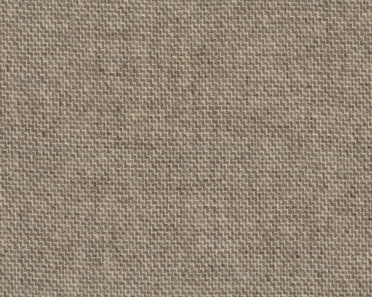Wollstoff aus ungefärbter Schafwolle PEPITA, beige-natur