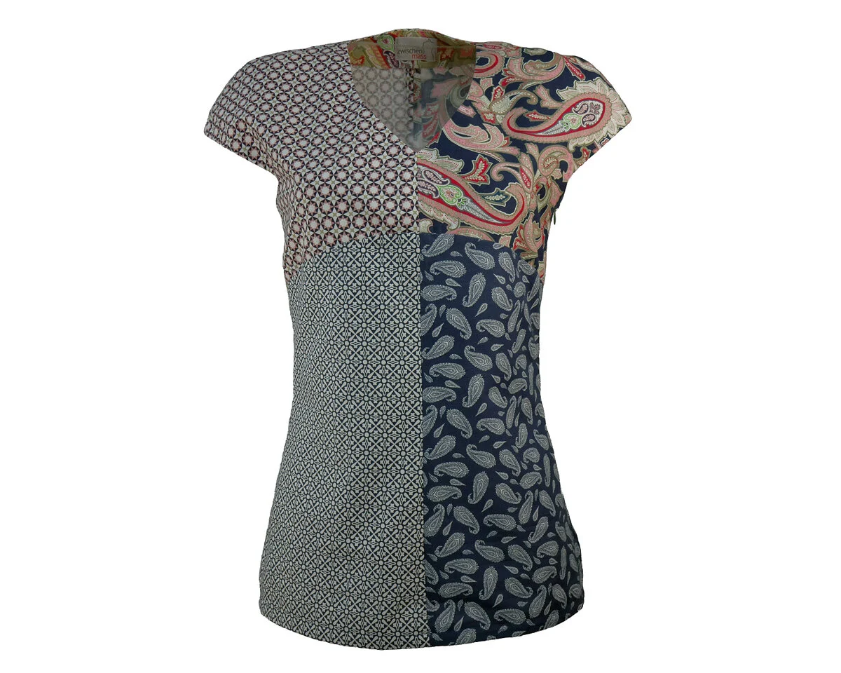 Zwischenmass Schnittmuster PATCHWORK-BLUSE